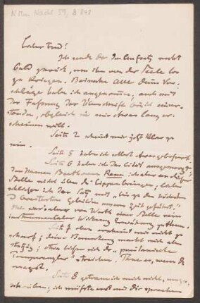 Brief an Friedrich Spitta : 23.01.1896