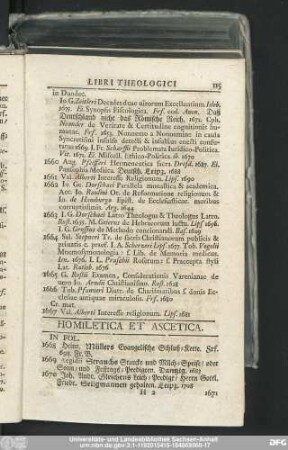Homiletica Et Auscetica.