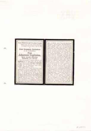 Capitaine, Maria Josepha Hubertina Petronella geb. Niessen
