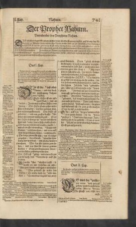 Vorrede ober den Propheten Nahum
