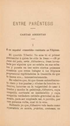 Entre paréntesis