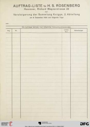 Auftrag-Liste