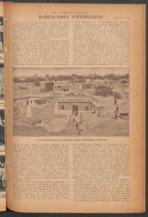 Habitaciones subterráneas : De la España pintoresca