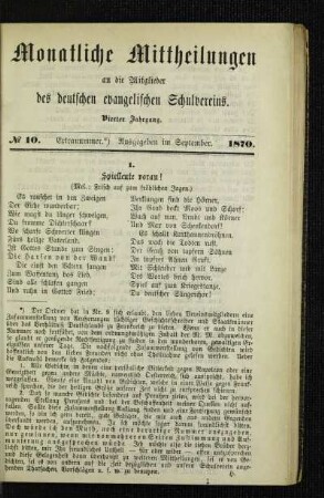 Spielleute voran! : (Mel.: Frisch auf zum fröhlichen Jagen)
