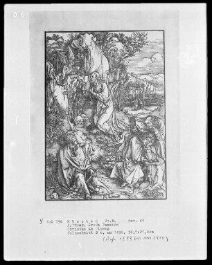 Große Passion, Apokalypse und Marienleben — Große Passion — Christus am Ölberg