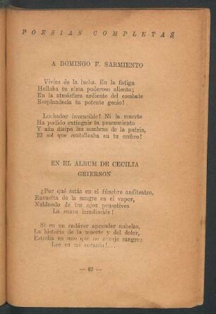 A Domingo F. Sarmiento