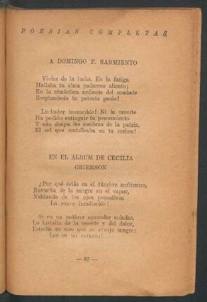 A Domingo F. Sarmiento