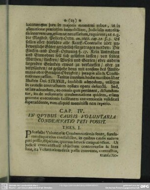 Cap. IV. In Quibus Causis Voluntaria Condemnatio Peti Possit