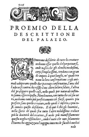 Proemio Della Descrittione Del Palazzo.