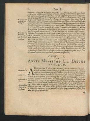 Caput II. De Annis Mensibus Et Diebus Annorum