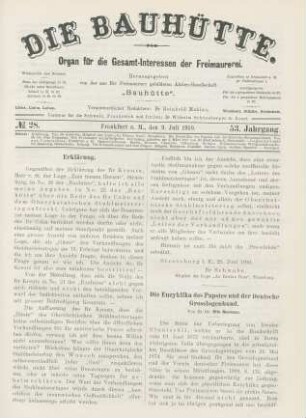 No. 28. Frankfurt a. M., den 9. Juli 1910. 53. Jahrgang.