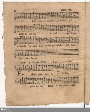 XVII. Exultate justi in Domino