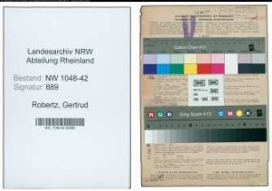 Entnazifizierung Gertrud Robertz , geb. 19.05.1882 ()