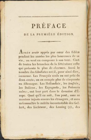 Préface de la Première Édition