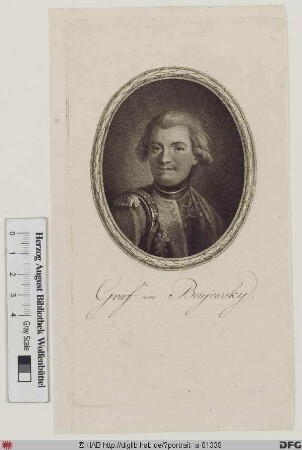 Bildnis Maurycy August Graf Benyovszky (Benjowski)