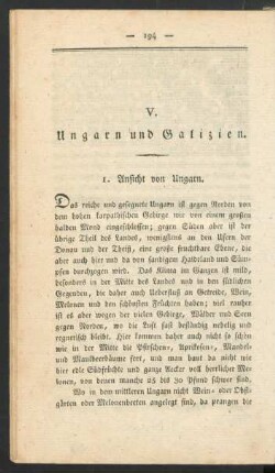V. Ungarn und Galizien.