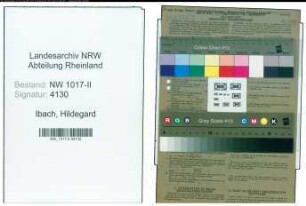 Entnazifizierung Hildegard Ibach , geb. 05.07.1914 (Angestellte)