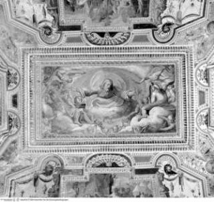 Kapelle: Szenen aus dem Alten Testament, Putten und Grotesken, Gottvater im Himmel