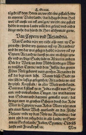 Van Cypern und Alexandria.
