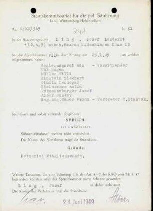 Ling, Josef