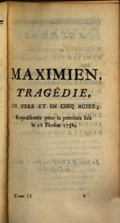 Oeuvres De Monsieur Nivelle De La Chaussée, De l'Académie Françoise. 2