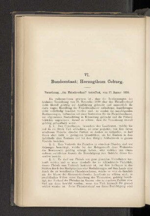 VI. Bundesstaat: Herzogthum Coburg.