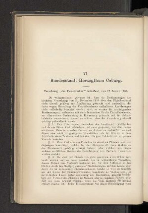 VI. Bundesstaat: Herzogthum Coburg.