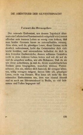 Die Abenteuer der Silvesternacht