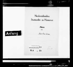 Lehnssachen des Erich von Amelunxen