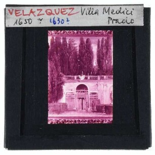 Velázquez, Im Garten der Villa Medici in Rom