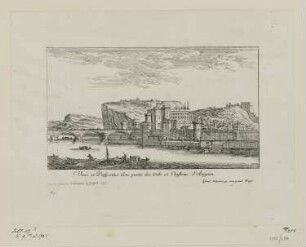 Veuë et Perspectiue d’vne partie des Ville et Chasteau d’Auignon, aus: "Ansichten aus Italien und Frankreich"