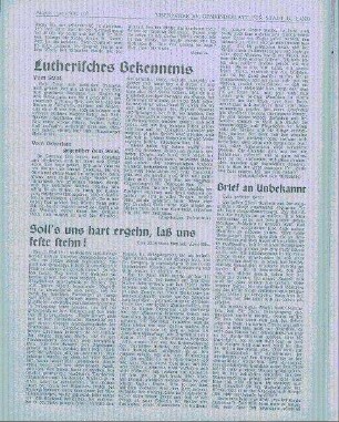 Lutherisches Bekenntnis
