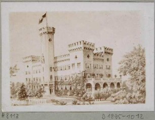 Das Schloss in Altfranken (Dresden-Altfranken), Reproduktion nach einer Zeichnung oder einem Gemälde