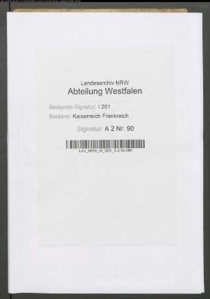 Etat der Commüne Schnathorst für das 2. Halbjahr 1811.