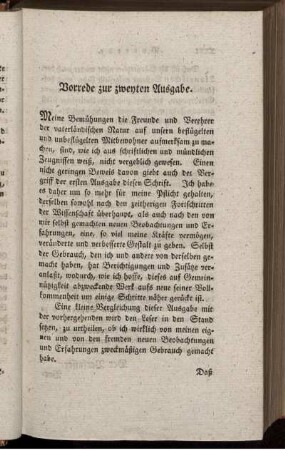 Vorrede zur zweyten Ausgabe.