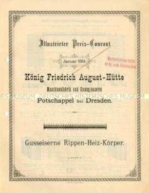 Gusseiserne Rippen-Heizkörper