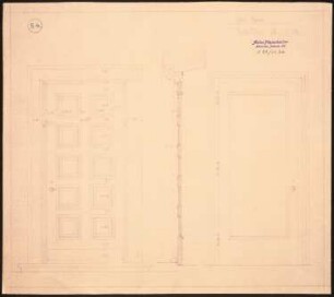 Haus Darré, Berlin-Dahlem Umbau: Haustür 1:10