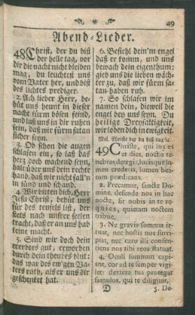 Abend-Lieder.