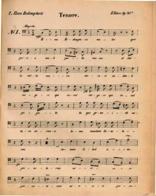 Zwei Alma redemptoris : für vier Singstimmen, Violinen und Orgel, nebst Clarinetten, Trompeten oder Horn ad libitum; zum Gebrauche für Landchöre ; opus 262d