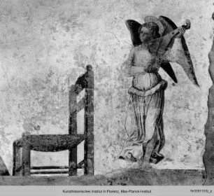 Die Verkündigung an Maria mit musizierenden Engeln