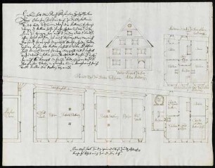 Grundriss zu der alten Kellerei auf dem Hohentwiel