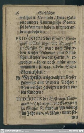Fridericus der Gestrenge