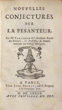 Nouvelles Conjectures Sur La Pesanteur