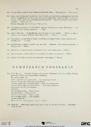 Europeesch porselein (Nr. 675-686)