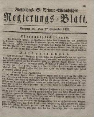 Nr. 17 : 27. September 1822