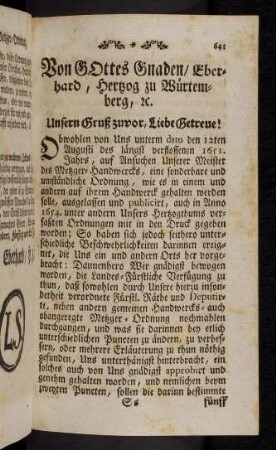 641-650, Brief mit Ordnung.