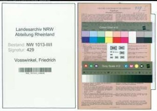 Entnazifizierung Friedrich Vosswinkel , geb. 25.10.1890 (Rangiermeister)