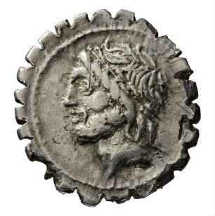 Münze, Denar (serratus), 106 v. Chr.
