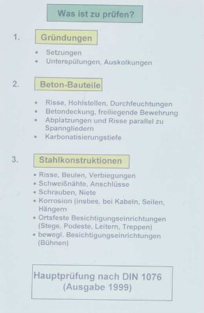 DIN 1076: Was ist zu prüfen?