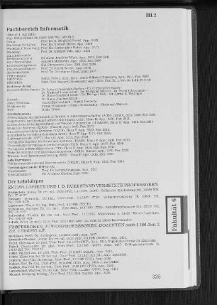 Fachbereich Informatik